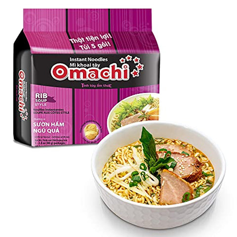 OMACHI Golden Potato Noodles - Made with Natural Ingredients (Braised Pork Rib)