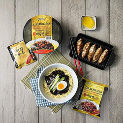 Collection of PALDO FUN & YUM Jjajangmen Chajang Noodle No MSG , 7.05 ounce ( 4 Pack ) in a gallery layout