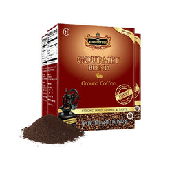 Collection of King Coffee Gourmet Blend Premium, Vietnamese Ground Coffee 500g (17.6 oz) in a gallery layout