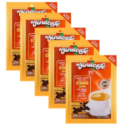 Collection of Vinacafe Vietnamese Instant Coffee, Strong Blend Special, 3 in 1 Instant Coffee Mix, 20 Sachets/ Bag in a gallery layout